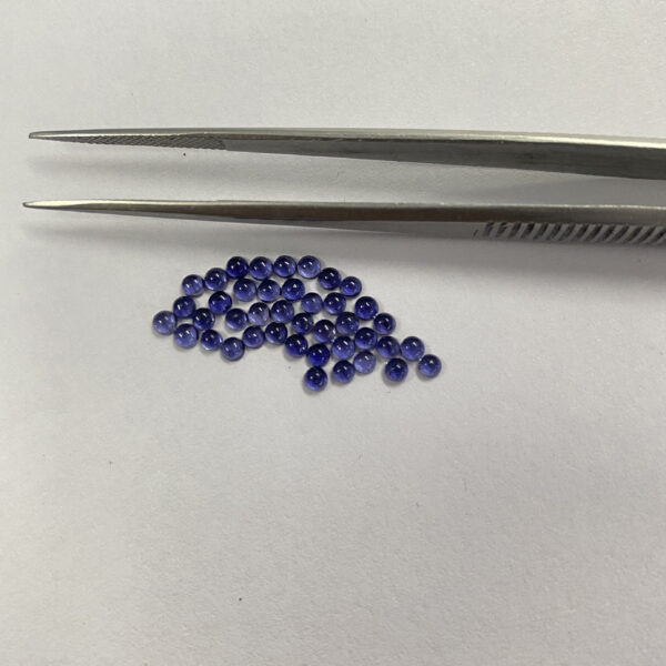 natural iolite faceted cabochons