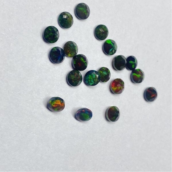 black ethiopian opal round