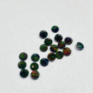 natural black ethiopian opal round