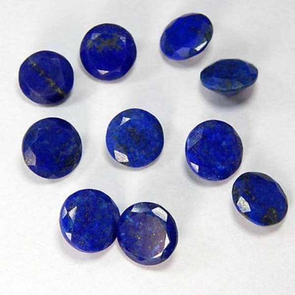 natural 12mm lapis lazuli round faceted