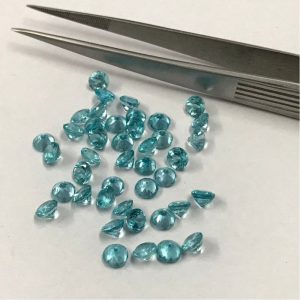 sky blue apatite faceted round