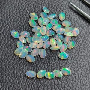 5x7mm Green Ethiopian buying Opal Round Cabochon Loose Gemstone, Ethiopian Opal Lots