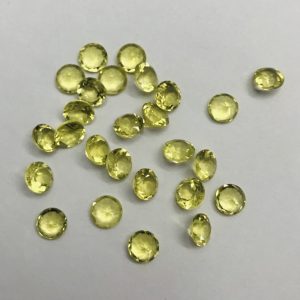natural lemon quartz round