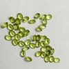 peridot faceted oval