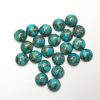 blue copper turquoise round