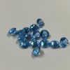 natural swiss blue topaz faceted