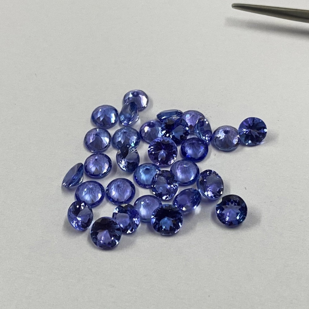 Wholesale Lot 1.5mm to 2.5mm Round Facet Blue Apatite Loose Calibrated Gemstone 