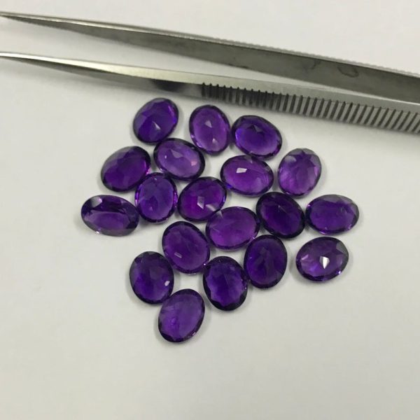 amethyst oval faceted