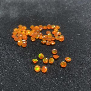 natural orange ethiopian opal