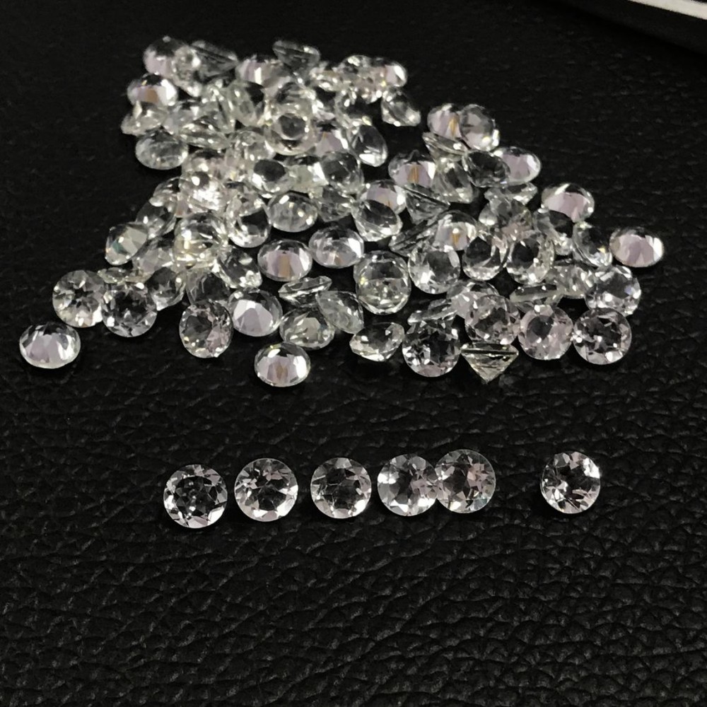 15.00 Cts 26 Pcs Natural Crystal Lot Round Cut Lot Loose Gemstone Size 5 MM H-77 