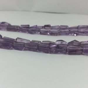 amethyst faceted tumble beads