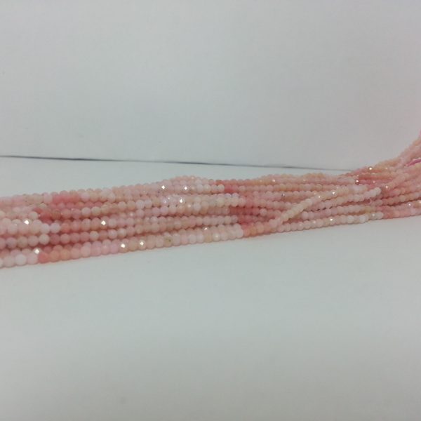 pink opal rondelle beads