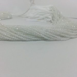 white topaz beads