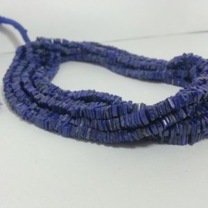 lapis lazuli smooth square beads