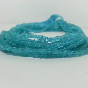 blue apatite smooth square beads