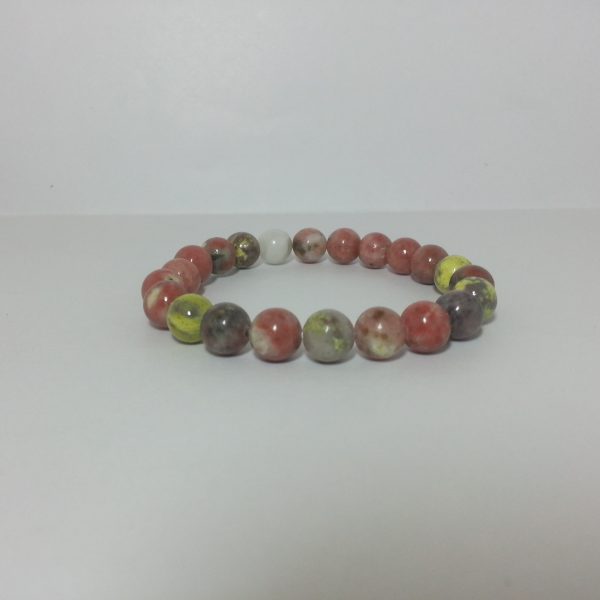 rhodochrosite beads bracelet
