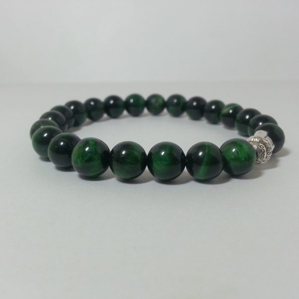 green tiger eye bracelet