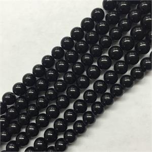 natural black onyx smooth round beads