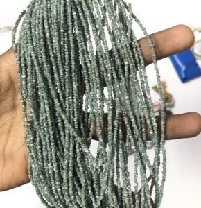 natural green diamond rough uncut chips beads