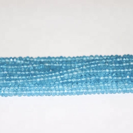 blue topaz rondelle beads