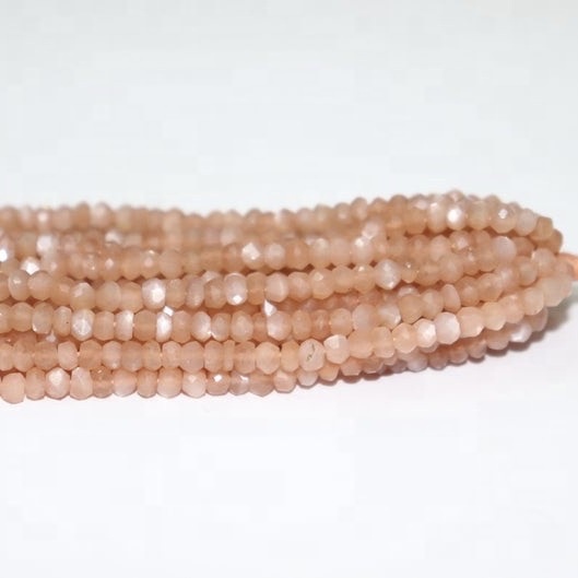 peach moonstone beads