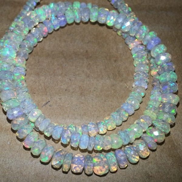 opal faceted beads