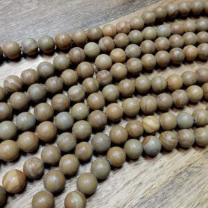 natural camel jasper smooth round beads