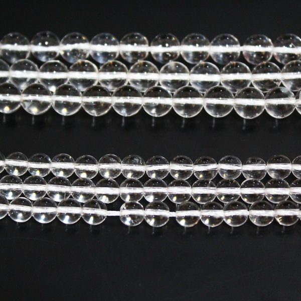 Crystal Quartz Smooth Beads