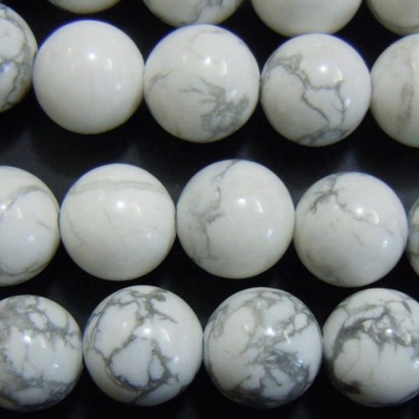 White Howlite Smooth Beads