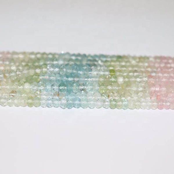 faceted rondelle beads