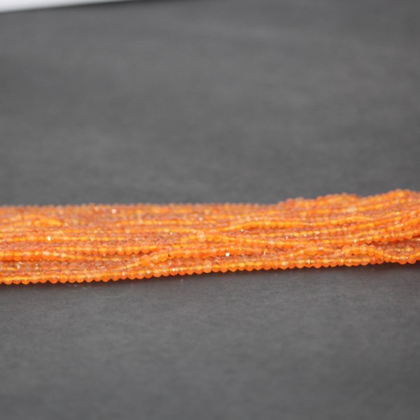carnelian faceted beads