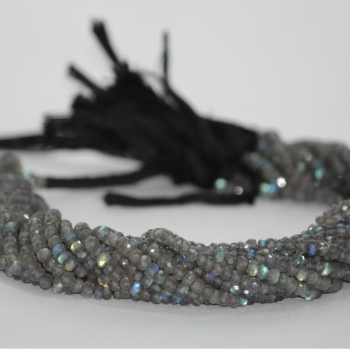 faceted rondelle beads