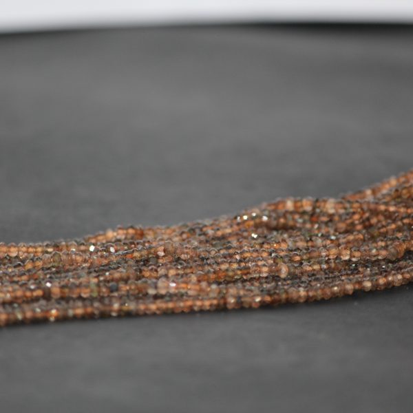 andalusite garnet faceted beads