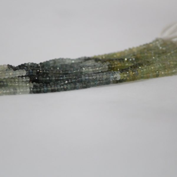 moss aquamarine rondelle beads
