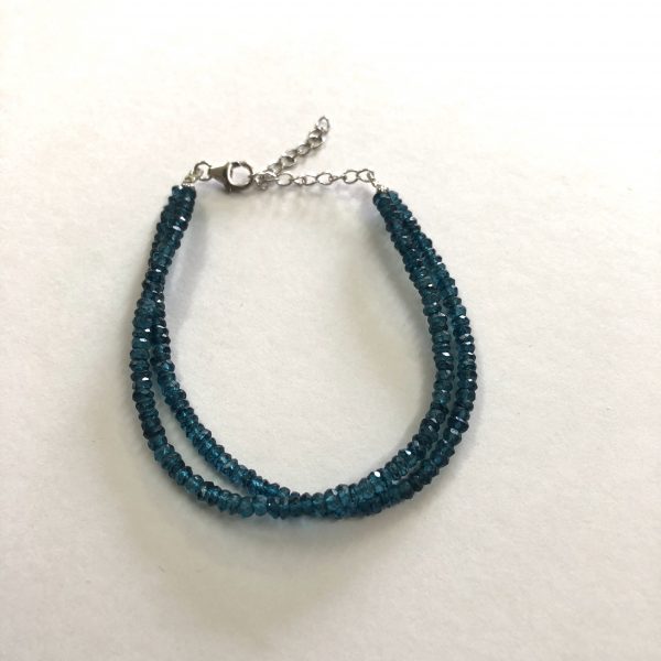 london blue topaz beads bracelet