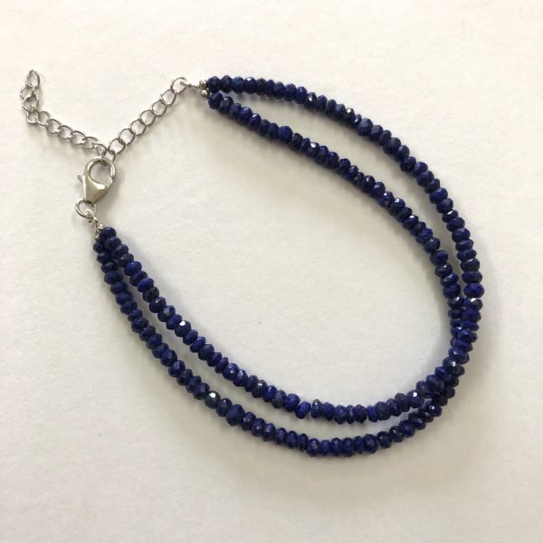 lapis lazuli faceted rondelle beads