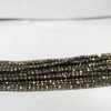 pyrite faceted beads
