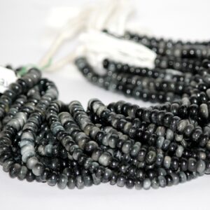 cat's eye smooth rondelle beads