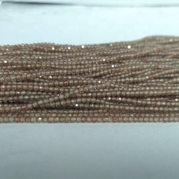 brown zircon beads