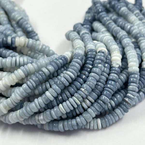 natural blue opal smooth beads