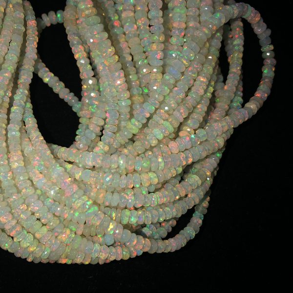 white ethiopian opal beads