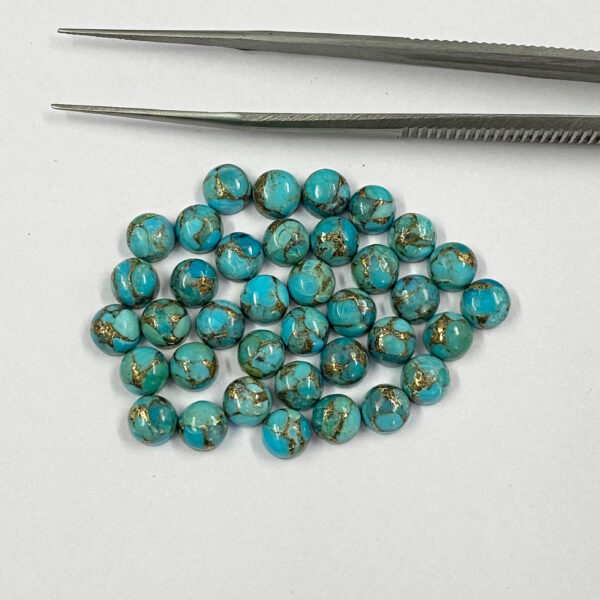 4mm blue copper turquoise