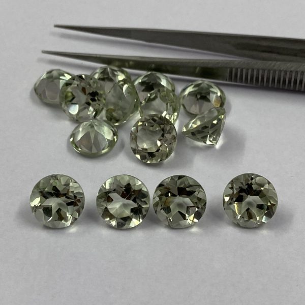 round faceted loose gemstone