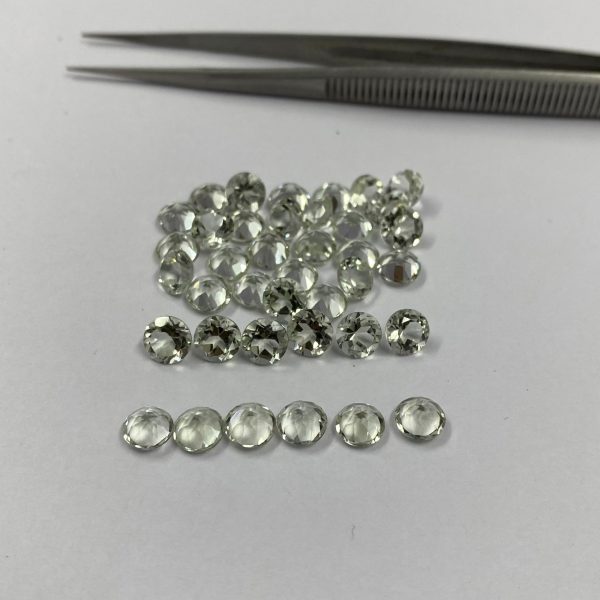 green amethyst faceted