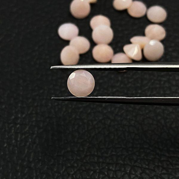 pink opal round cabochons