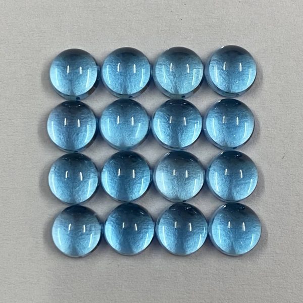 natural blue topaz gemstone