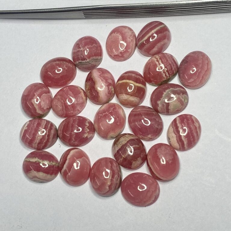 natural 10x12mm rhodochrosite oval cabochons