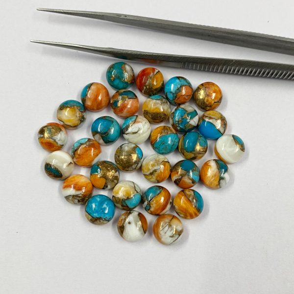 natural 7mm oyster turquoise
