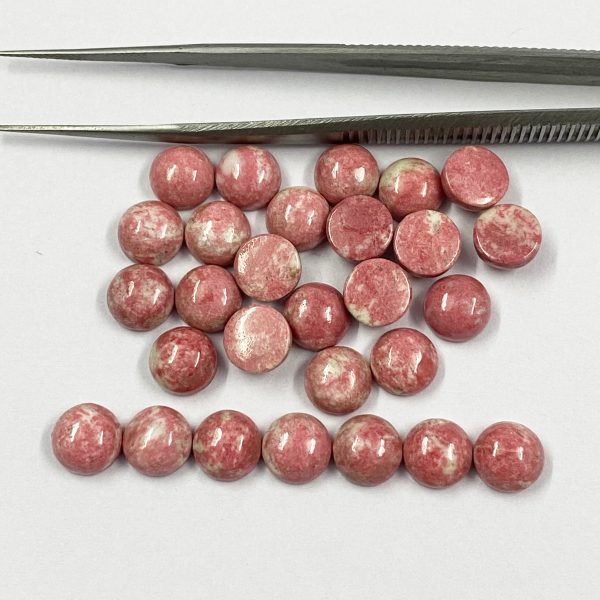 10mm thulite round cabochons
