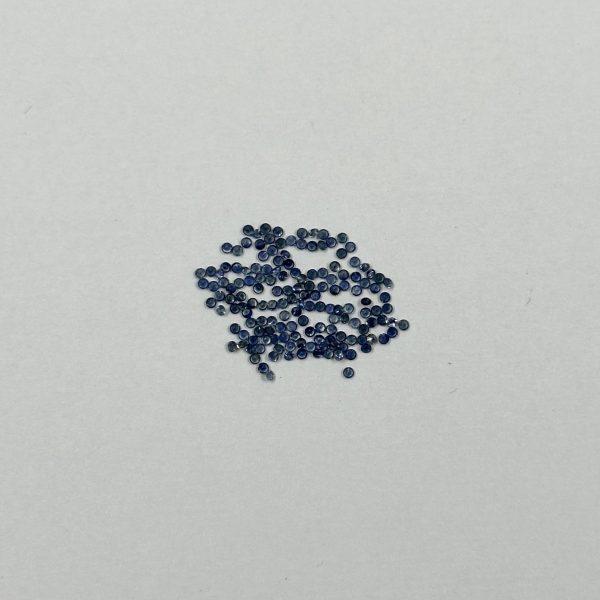 blue sapphire round cut stone